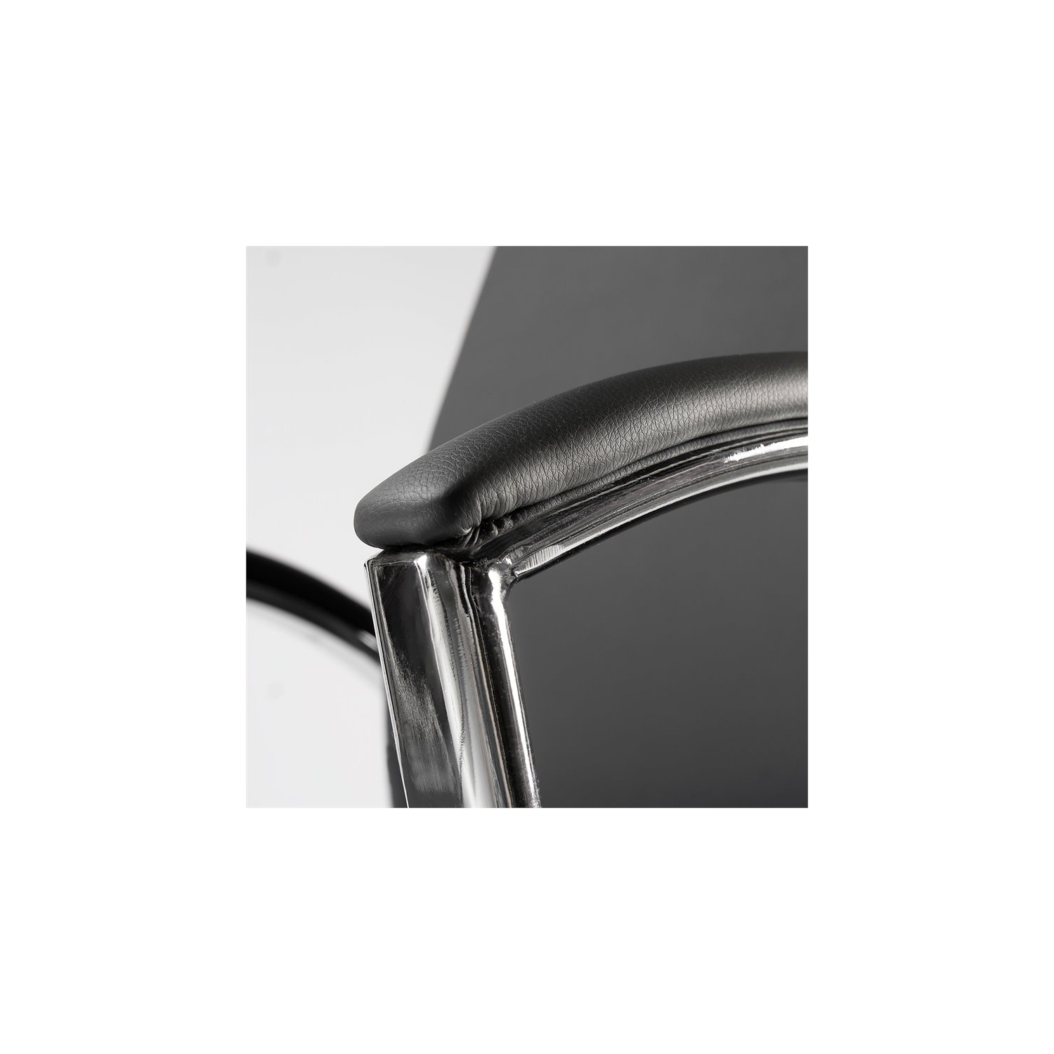 Office 500 High Back Executive Chair in Dark Gray Bonded Leather