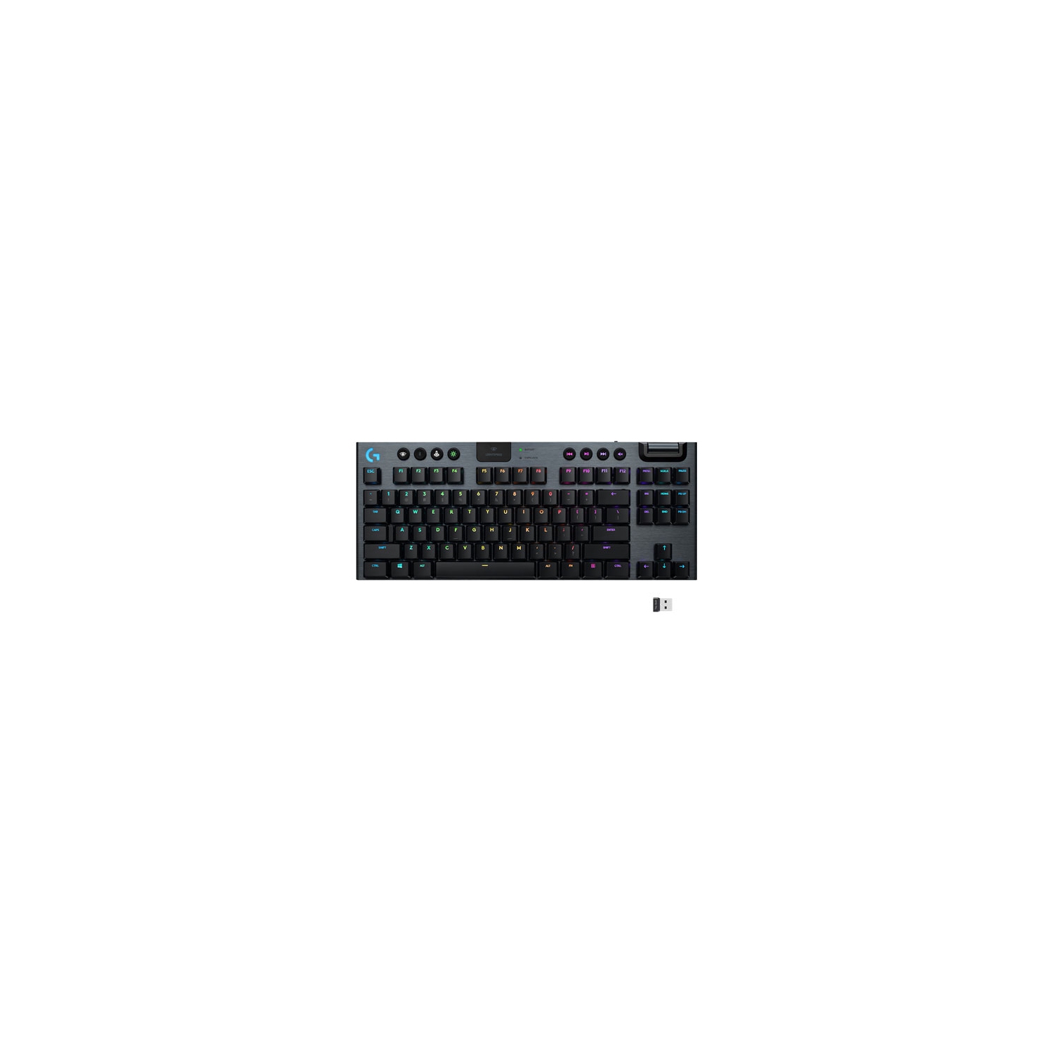 Refurbished (Good) - Logitech G915 TKL LIGHTSPEED Wireless Backlit Mechanical Tactile Gaming Keyboard - Carbon English920-009495