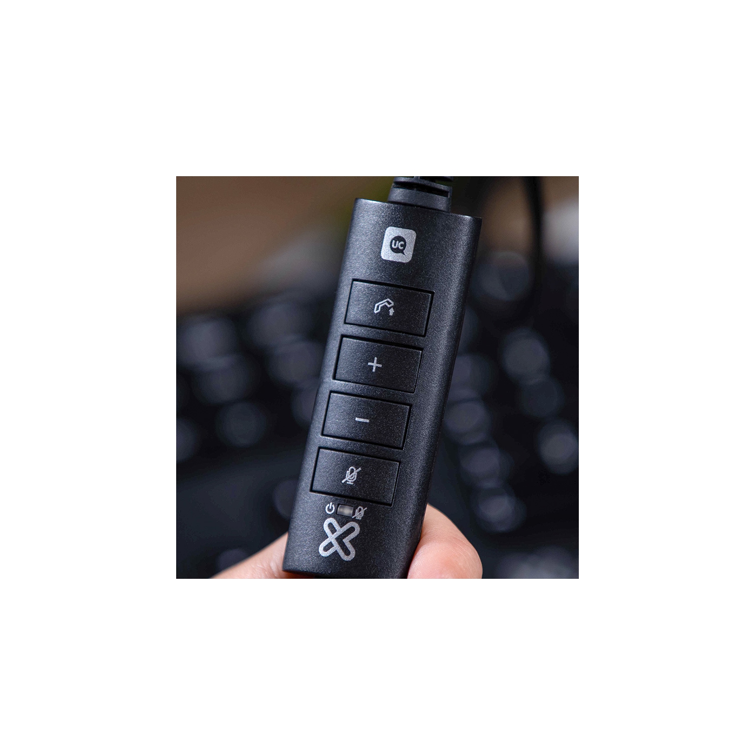 Klipxtreme Headset Business VoxPro-S USB Stéréo avec un bruit de micro Boom Isolation du contrôle du volume en ligne / MUTE COMPATIBLE AVEC LES