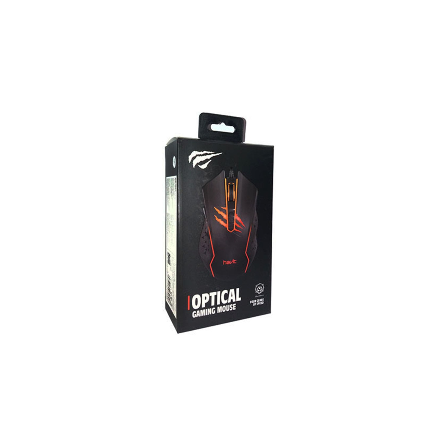 Havit USB2.0 wired 2400DPI with cool breathing Rainbow LED light design 6 buttons gaming mouse