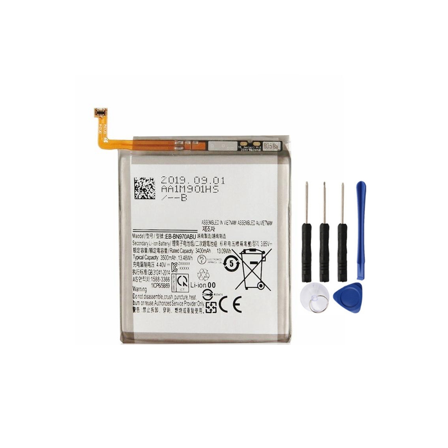 Replacement Battery & Repair Tools Compatible for Samsung Galaxy Note 10, SM-N970W, EB-BN970ABU EB-BN970ABE