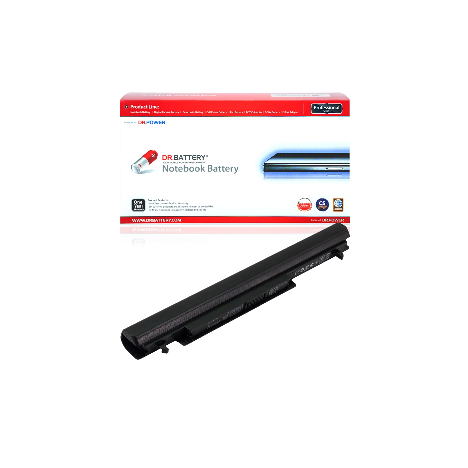 DR. BATTERY - Replacement for Asus K56C / K56CA / K56CB / K56CM / K56V / P46 / P46C / A31-K56 / A32-K56 / A41-K56 / A42-K56