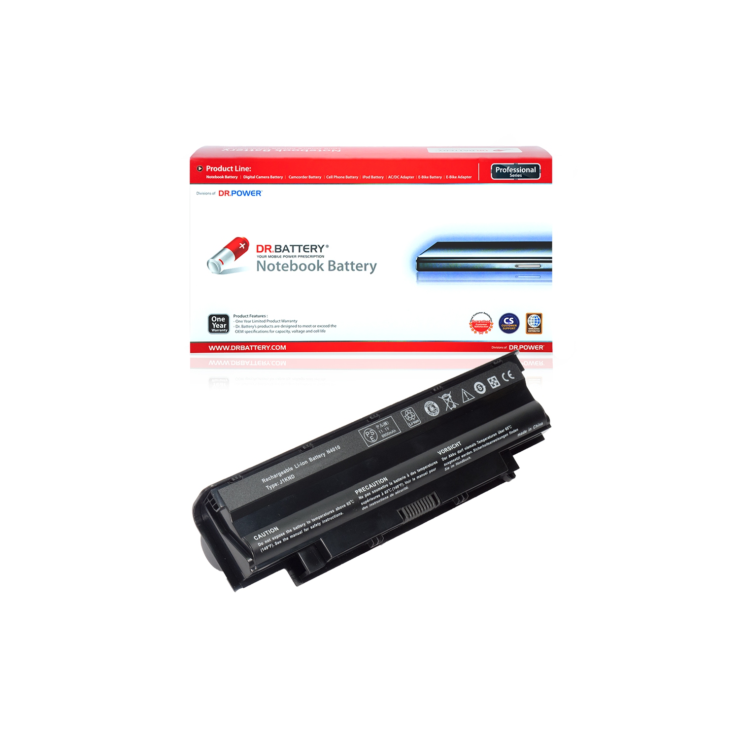 DR. BATTERY Dell Inspiron 14R(N5110) 15(3520) 15R 15R(N5010) 9JR2H 9T48V 9TCXN GK2X6 HHWT1 Replacement Laptop Battery [10.8V / 71Wh] **Free Shipping**