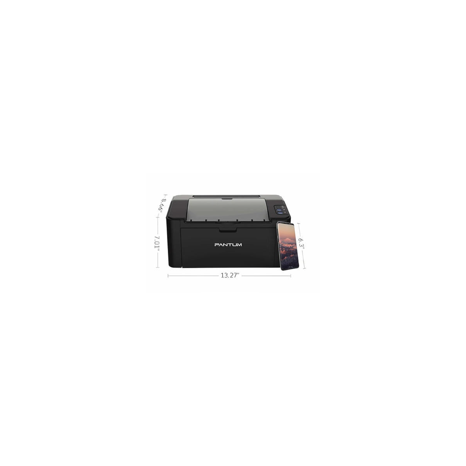 Pantum P2500W Monochrome Wireless Laser Printer, Toner Cartridge Included