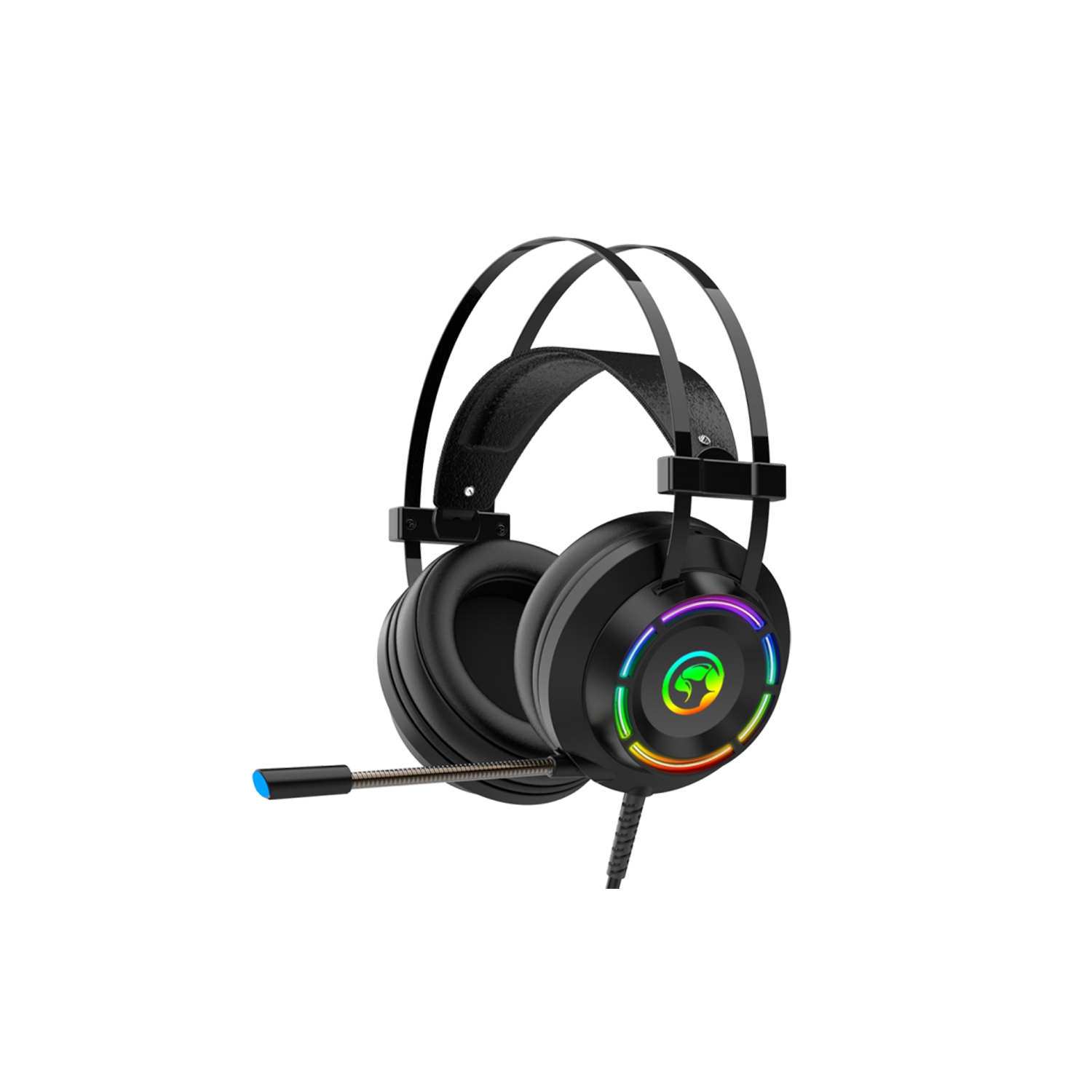 Marvo HG9062 USB 7.1 Surround 50mm driver size RGB backlight Gaming Headset with Mic for PC