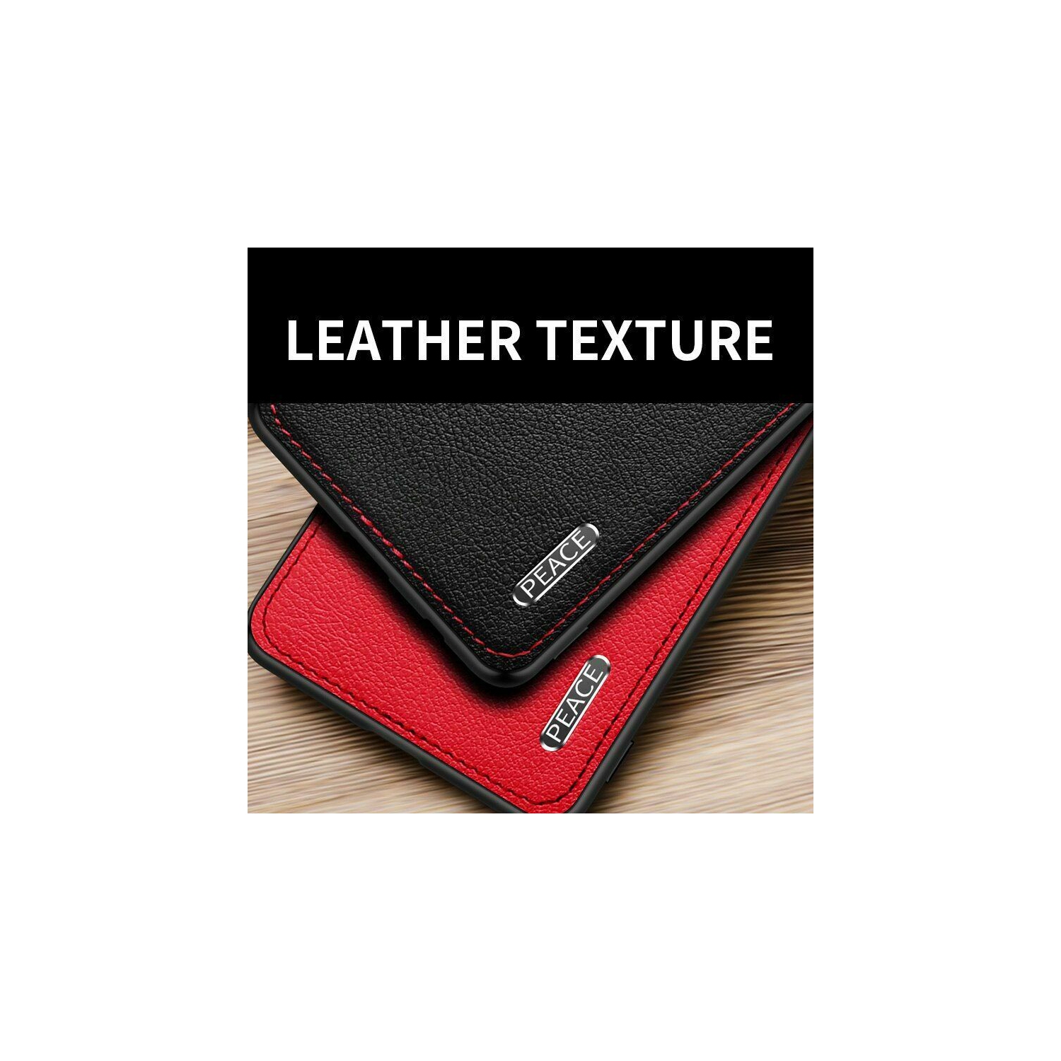 Luxury Leather Matte Aluminum Metal Back Case Texture Cover for iPhone 12 / 12 Pro