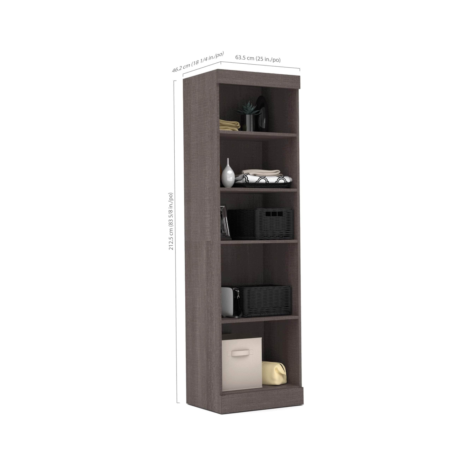 Pur 25“ Storage Unit - Bark Grey