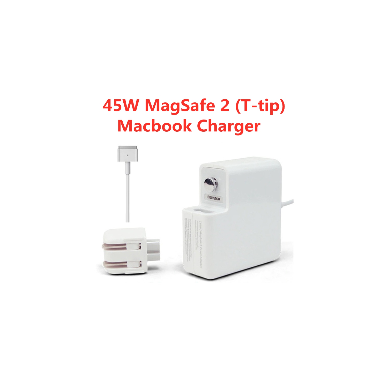 【CSmart】 45W Magsafe 2 Power Adapter Fast Charger T-Tip Magnetic Connector Cable for MacBook Air 11" 2012 2015 13" 2015 2017, A1436