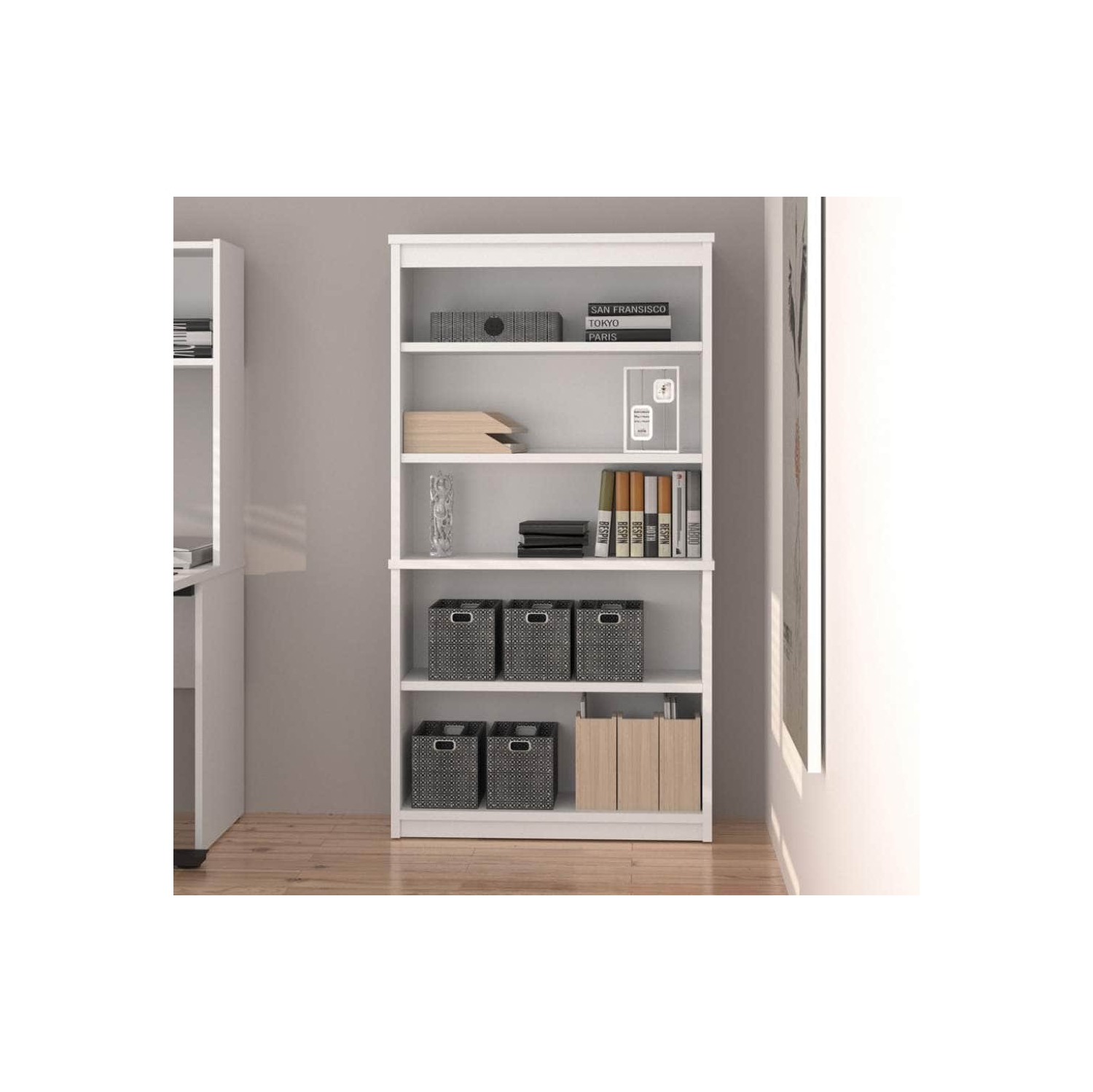 Uptown II Bookcase - White