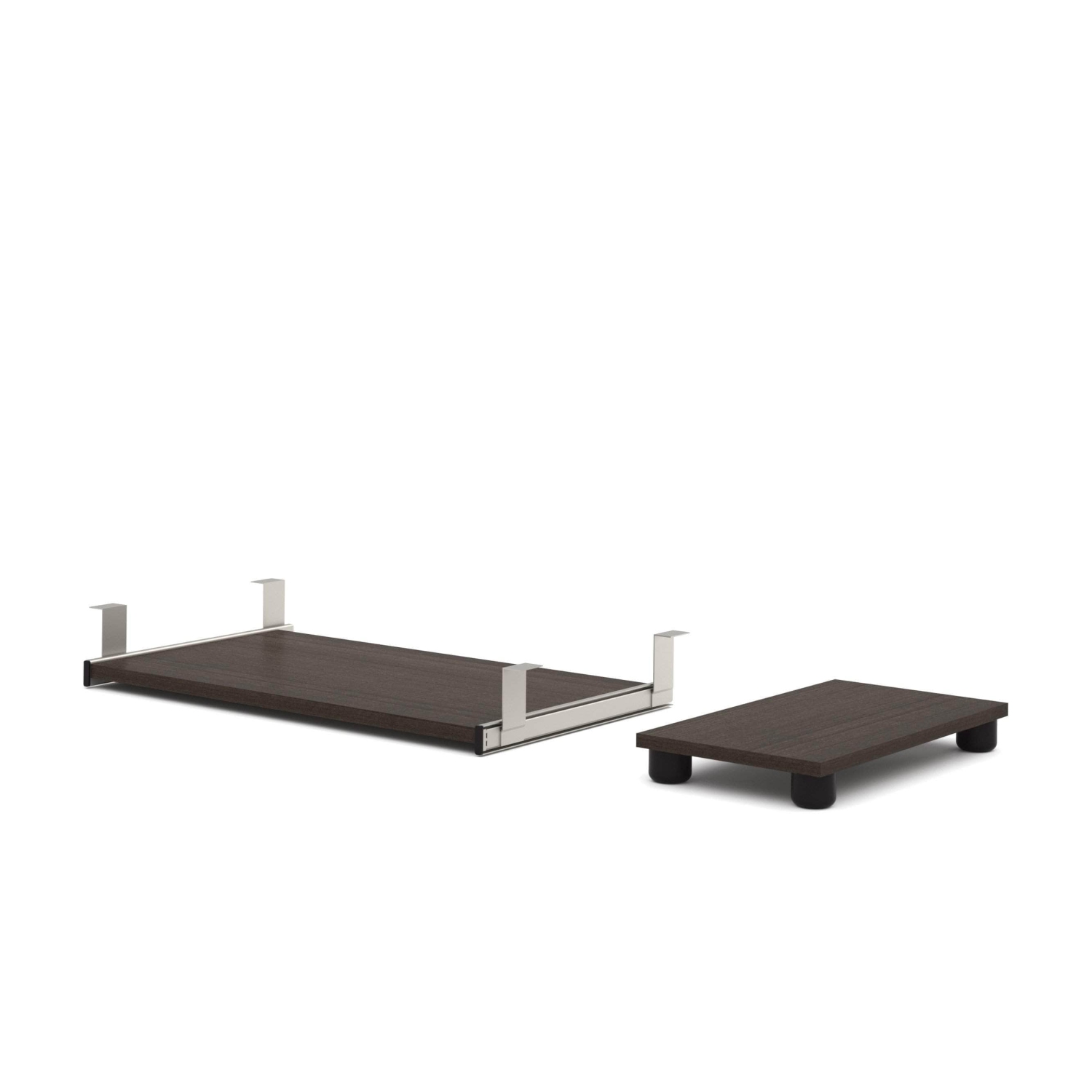 Embassy Keyboard Tray and CPU Stand - Dark Chocolate
