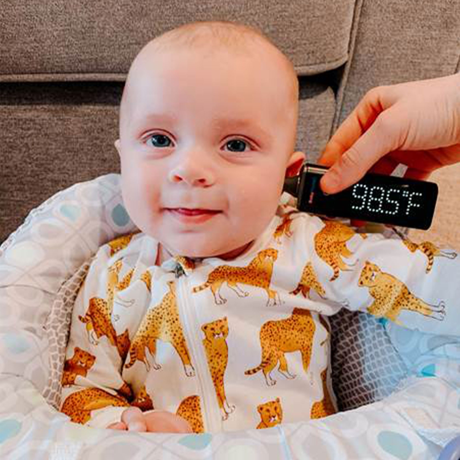 Baby Doppler DuoSmart sans contact, lecture instantanée, thermomètre numérique auriculaire et frontal à infrarouge pour fièvre, bébés, enfants,