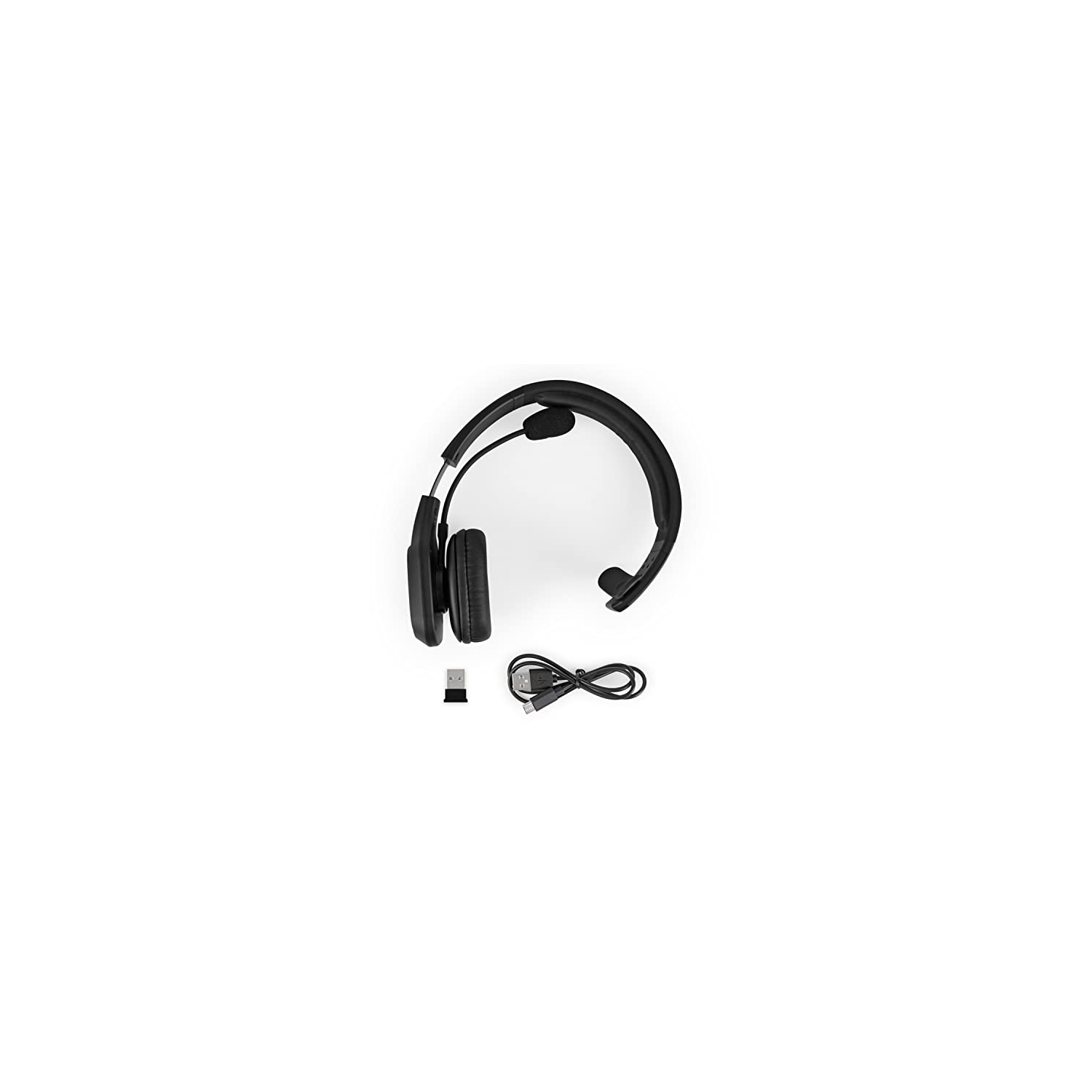 Aluratek ABHM100F Bluetooth Wireless Headset with Noise Cancelling Boom Microphone