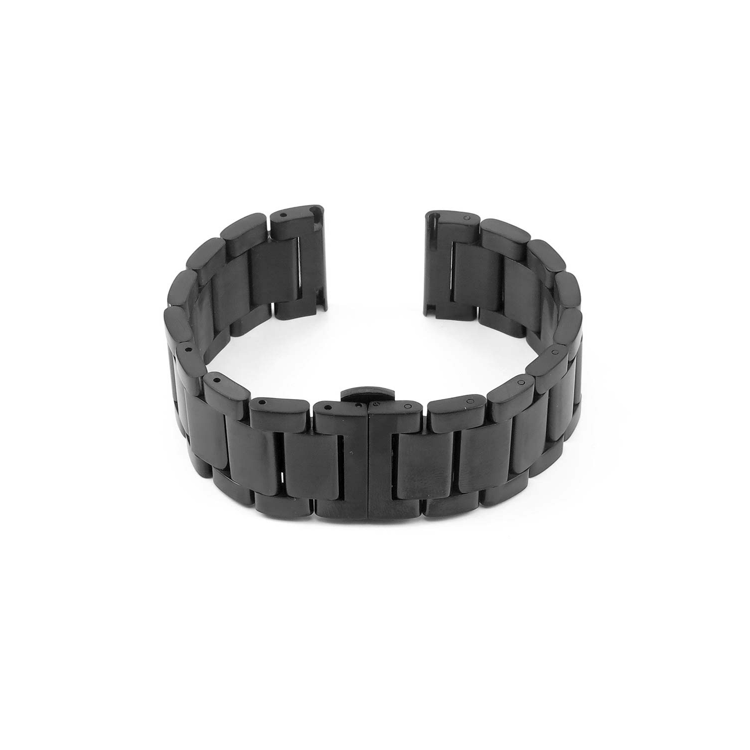 StrapsCo Metal Watch Band Bracelet for Samsung Gear Sport - Black