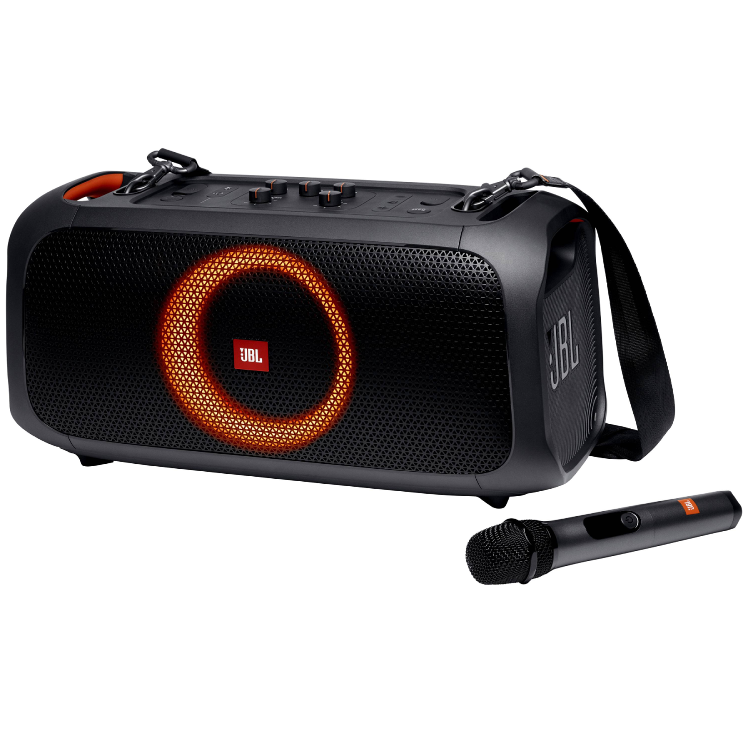Open Box JBL PartyBox On-The-Go Portable Party Speaker BLACK