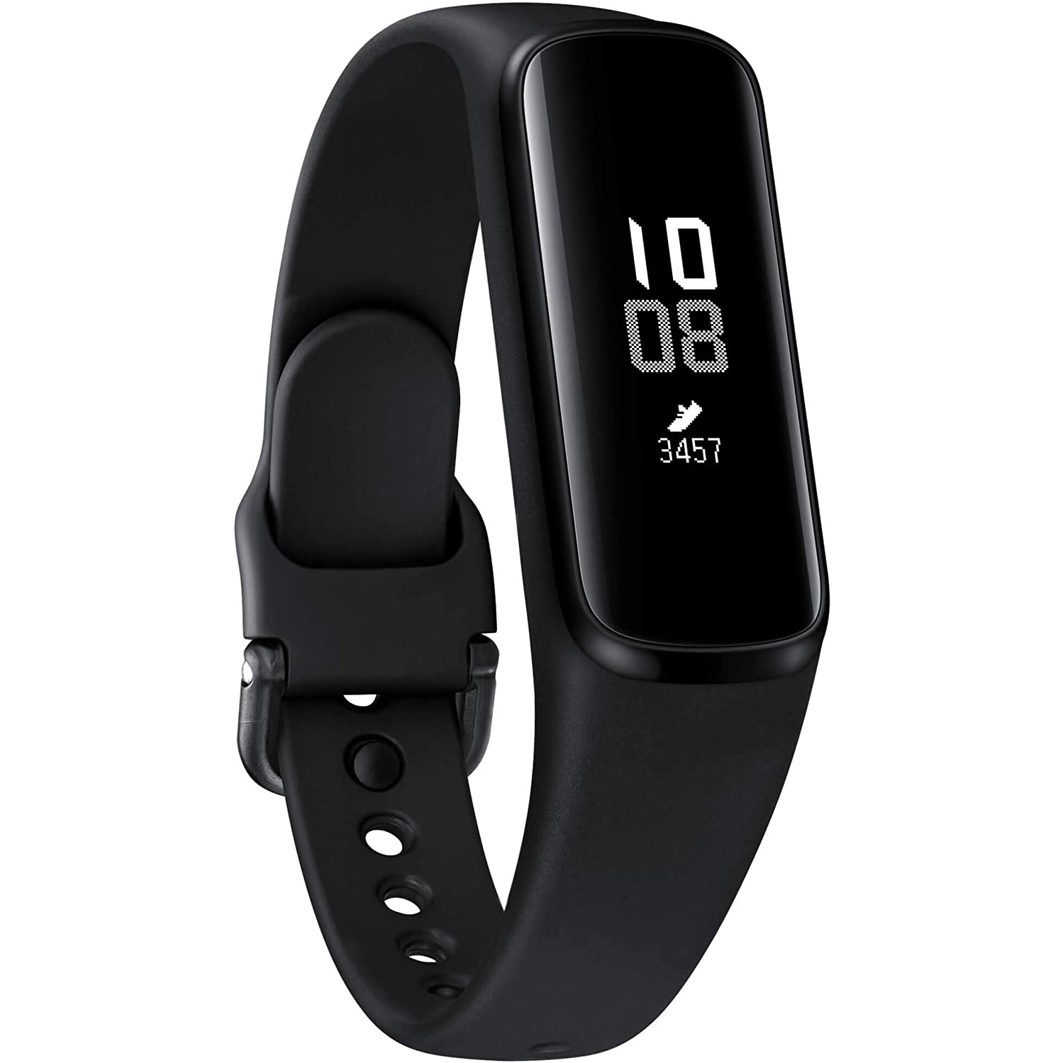 Samsung Galaxy Fit E 2019, Fitness Band, Pedometer, Heart Rate & Sleep Tracker, PMOLED Display, 5ATM Water Resistance - Black - Open Box