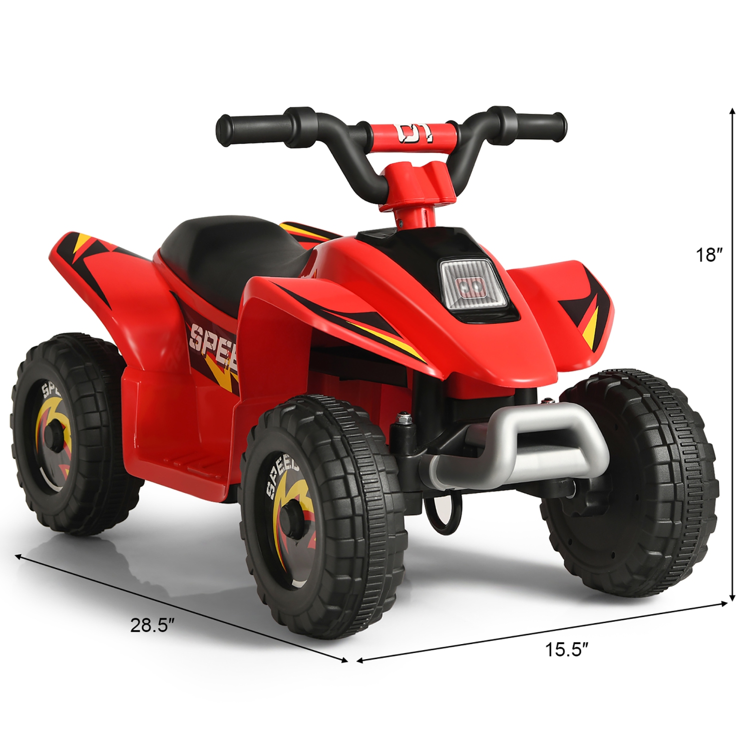 Costway 6V Kids Electric Quad ATV 4 Wheels Ride On Toy Toddlers Forward&Reverse