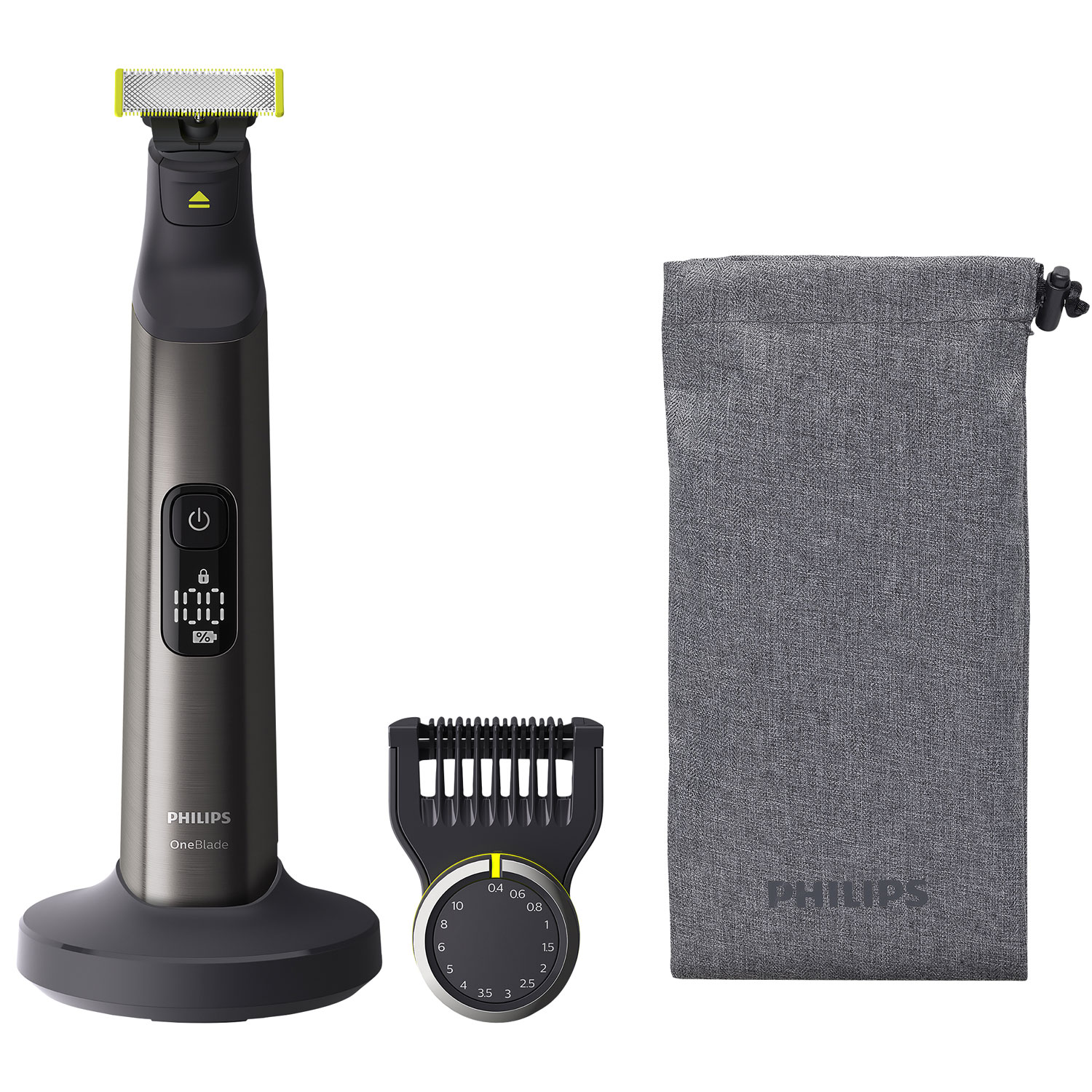 Philips OneBlade Pro Wet & Dry Electric Shaver (QP6550/20) - Black