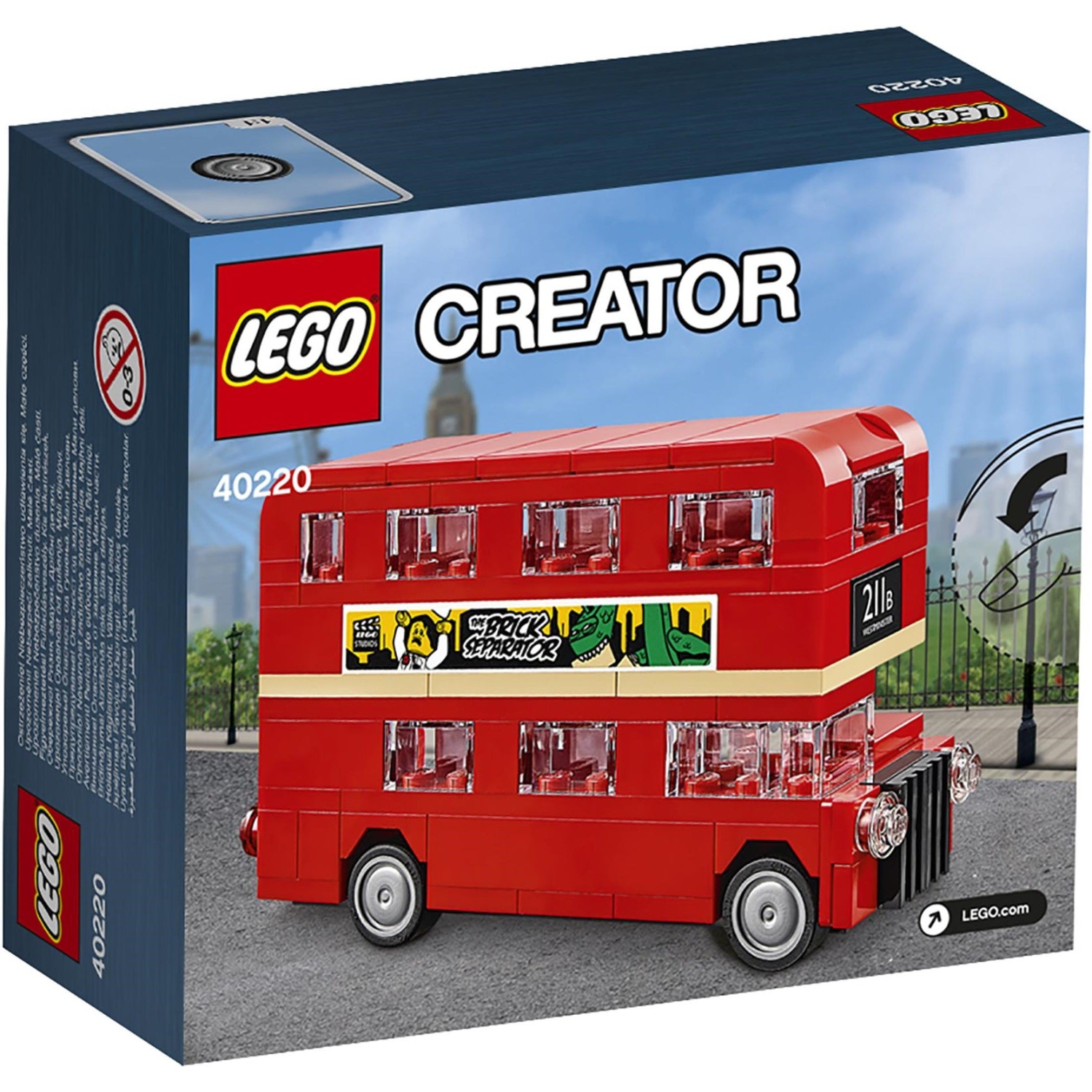 LEGO Creator&nbsp;: L'autobus de Londres - Ensemble de construction de 118 pièces [LEGO, #40220 ]