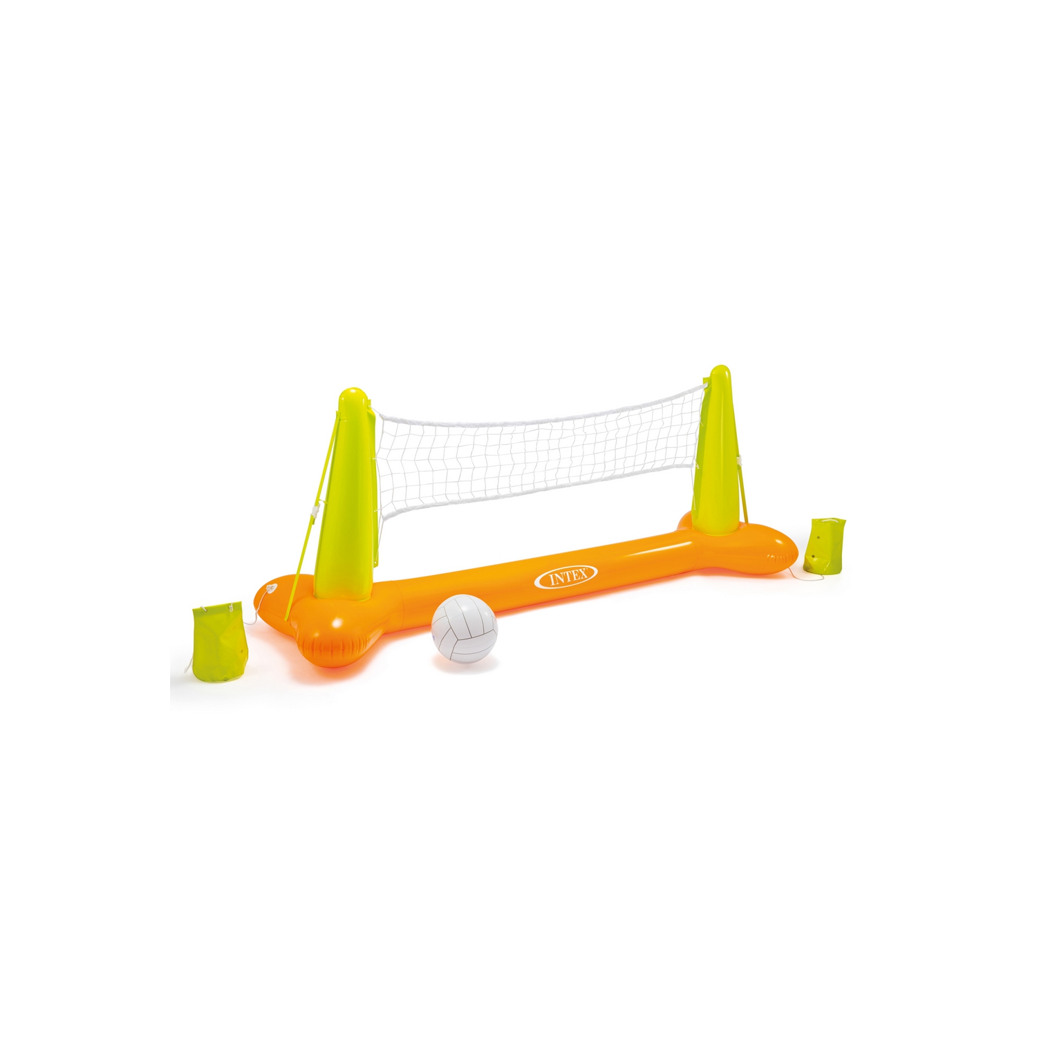 Intex - Jeu de Volley-Ball Gonflable pour Piscine, 94'' x 25'' x 36'', Orange