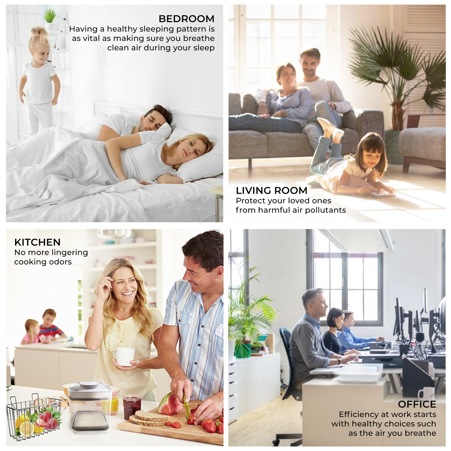 AtmosC A Series Air Purifier and Humidifier 2in1 - Medical HEPA13 - 1500 sqft Protection Against Allergens, Smoke, Odors, Chemicals, VOCS's - CARB,