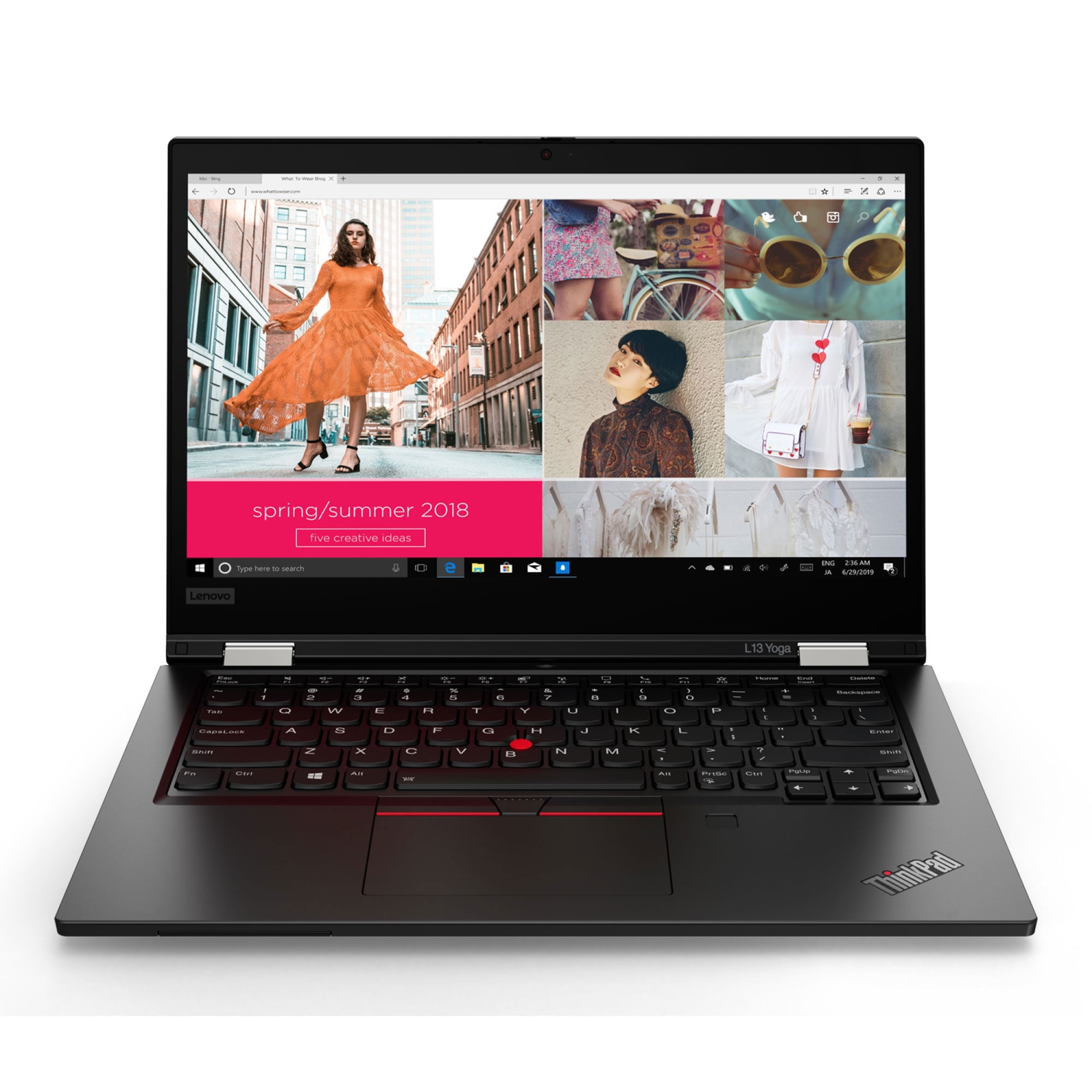Lenovo ThinkPad L13 Yoga Hybrid (2-in-1) 13.3" 1920 x 1080 pixels Touchscreen Intel Core i5-11xxx 8 GB DDR4-SDRAM 256 GB SSD Wi-Fi 6 (802.11ax) Windows 10 Pro Black