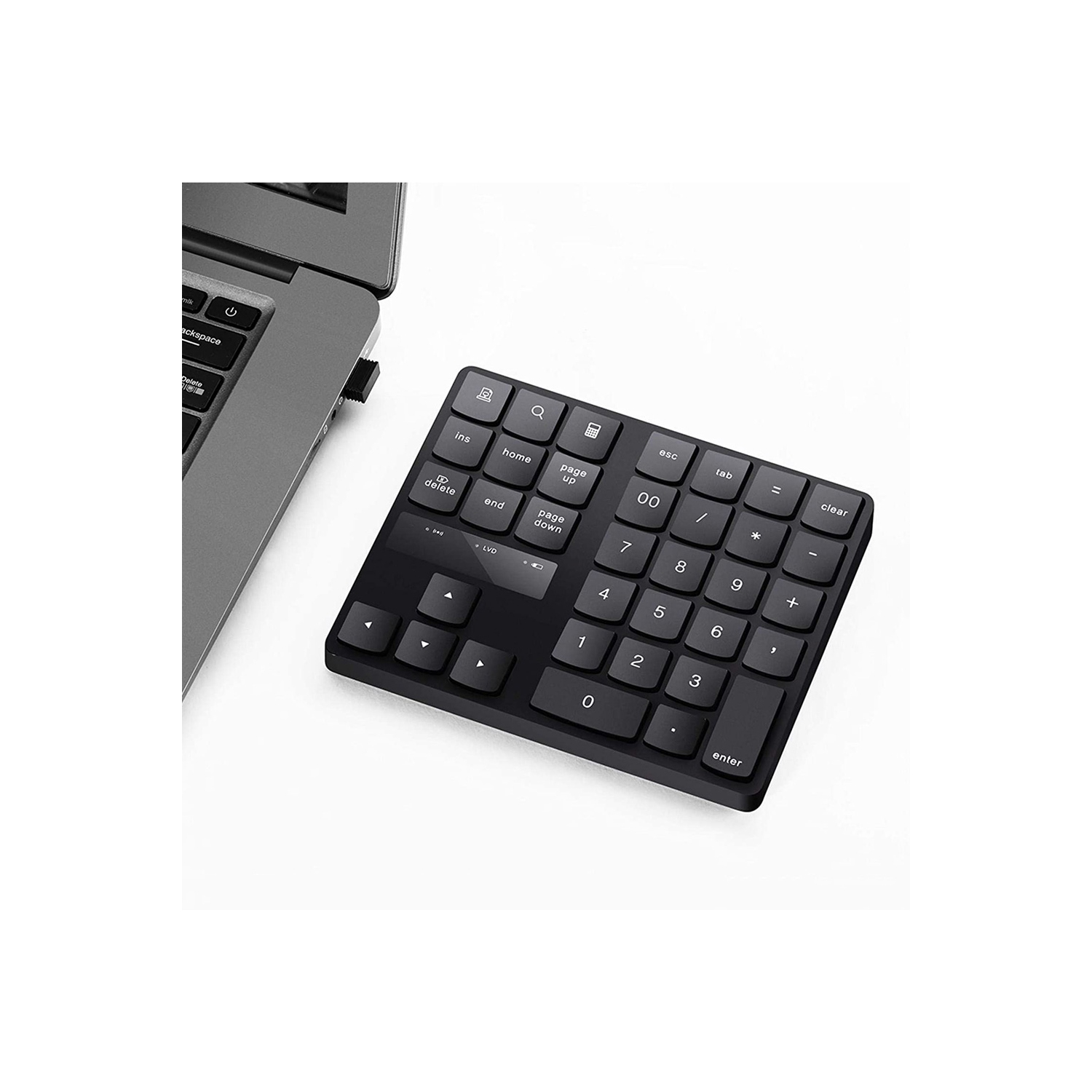 Clavier numérique USB Mini clavier numérique mince portable pour ordinateur de bureau Pleine taille - axGear