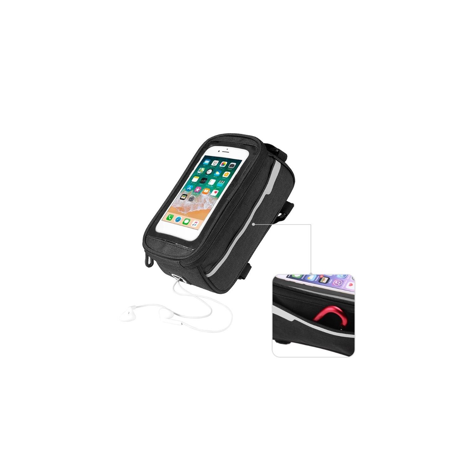 Waterproof Bike Pouch Phone Holder Transparent Touchable Pouch Case Bag - axGear