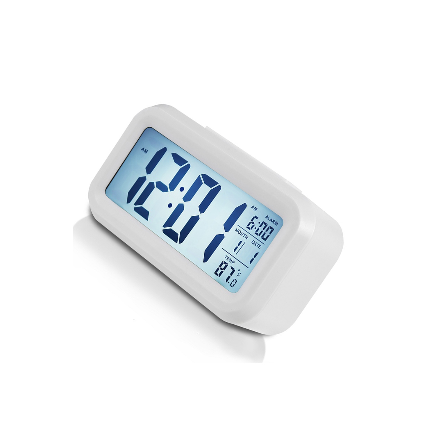 Digital Alarm Clock Large LCD Display Thermometer Smart Night Light Back Light - axGear