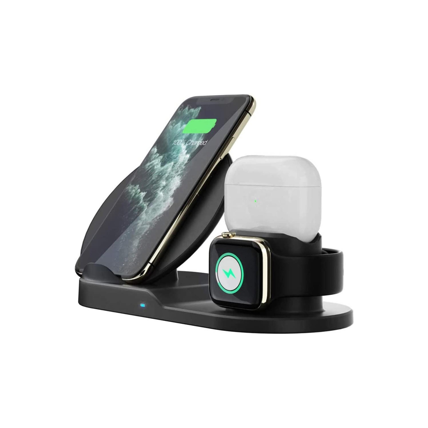 Stations de chargement 3-en-1 avec station de support de chargeur sans fil Qi - axGear