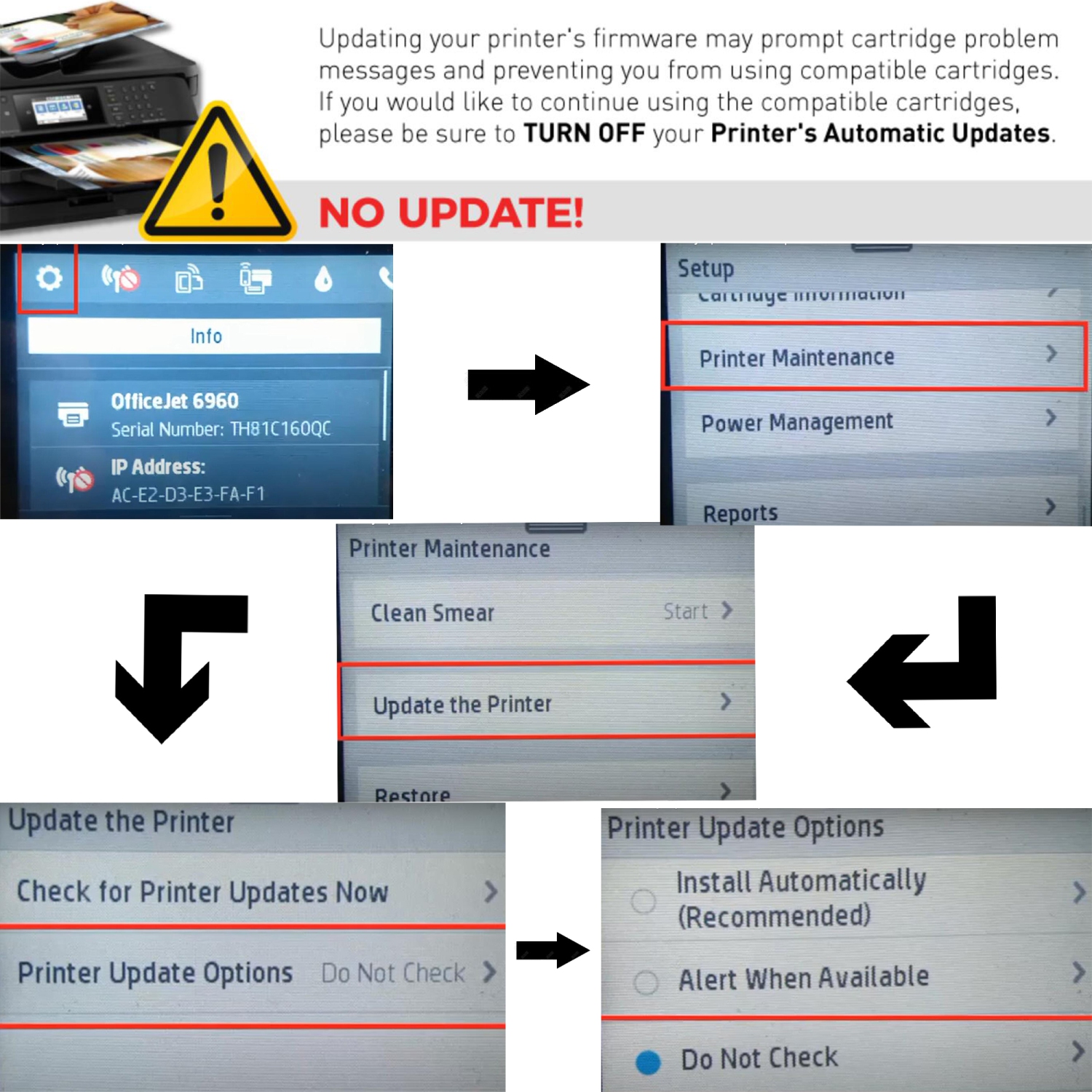 Ultra Toner® 5 PK HP 952XL/952/HP952 BK/C/M/Y Inkjet Cartridge HP OfficeJet Pro 7740 8210 8216 8710 8715 8720 8725 8730 8740