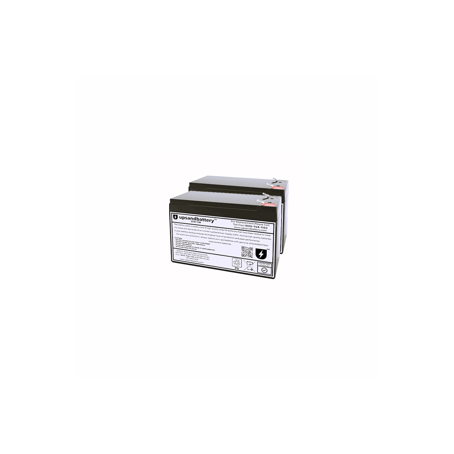 APC UPS Model BN1350M2 Compatible High-Rate Discharge Series Replacement Battery Backup Set - UPSANDBATTERY™