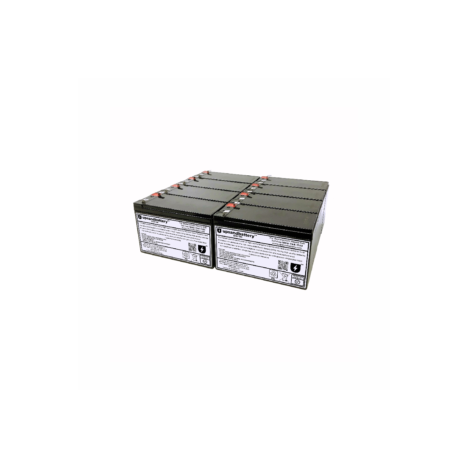 APC UPS Model SUA3000RMXL3U-BR Compatible High-Rate Discharge Series Replacement Battery Backup Set - UPSANDBATTERY™