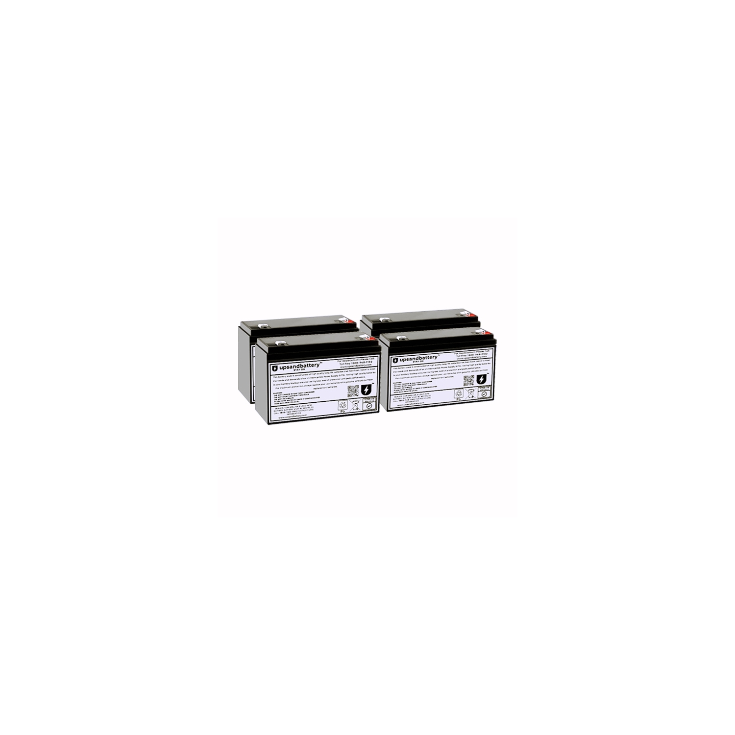 APC UPS Model SUA750RMI1U Compatible High-Rate Discharge Series Replacement Battery Backup Set - UPSANDBATTERY™