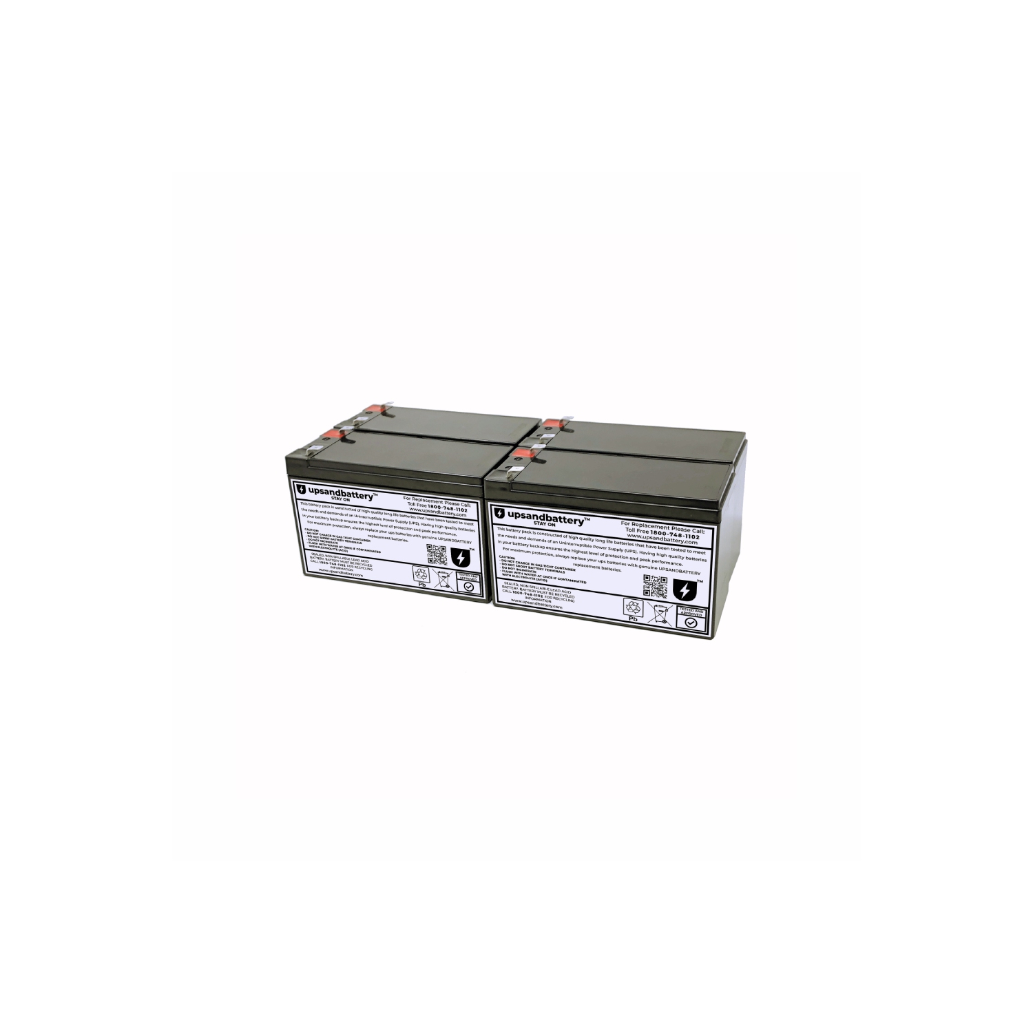 APC UPS Model SU1400RM2UX93 Compatible High-Rate Discharge Series Replacement Battery Backup Set - UPSANDBATTERY™