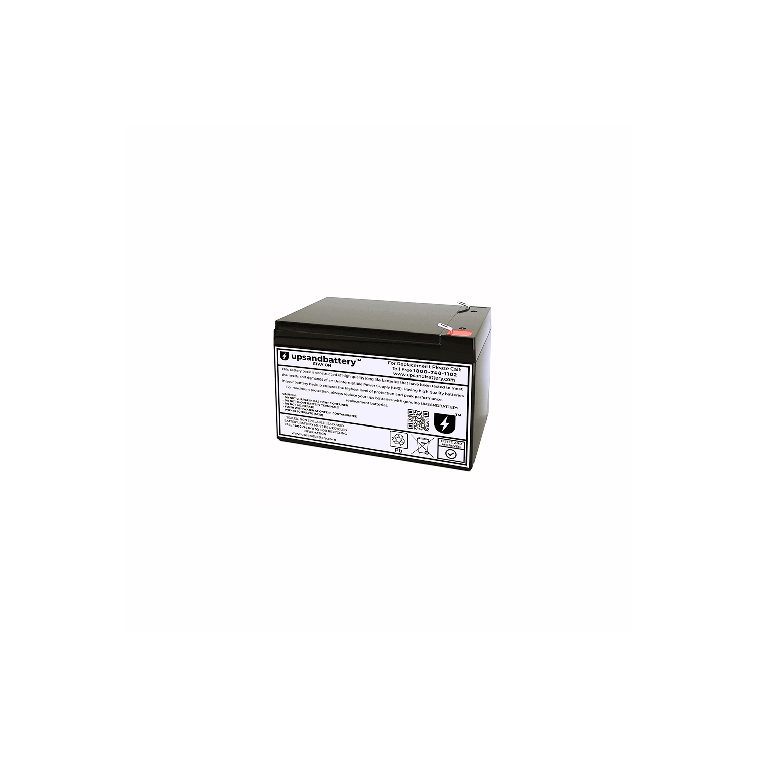 APC UPS Model SUVS650 Compatible High-Rate Discharge Series Replacement Battery Backup Set - UPSANDBATTERY™