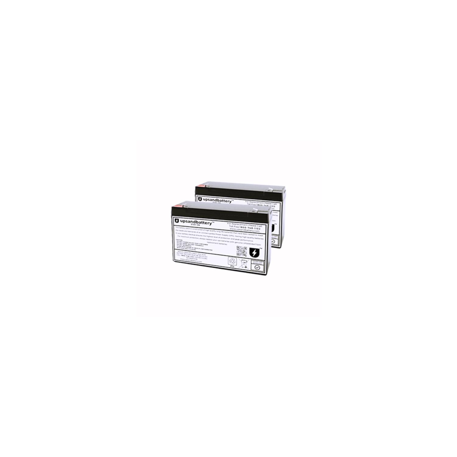 APC UPS Model PCNET Compatible High-Rate Discharge Series Replacement Battery Backup Set - UPSANDBATTERY™