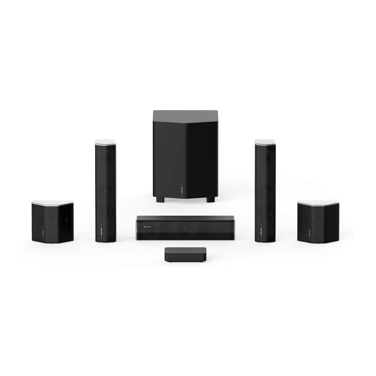 Enclave CineHome II 5.1 Wireless Home Theater System - High Definition Plug & Play Dolby Audio DTS WiSA Certified 24 Bit