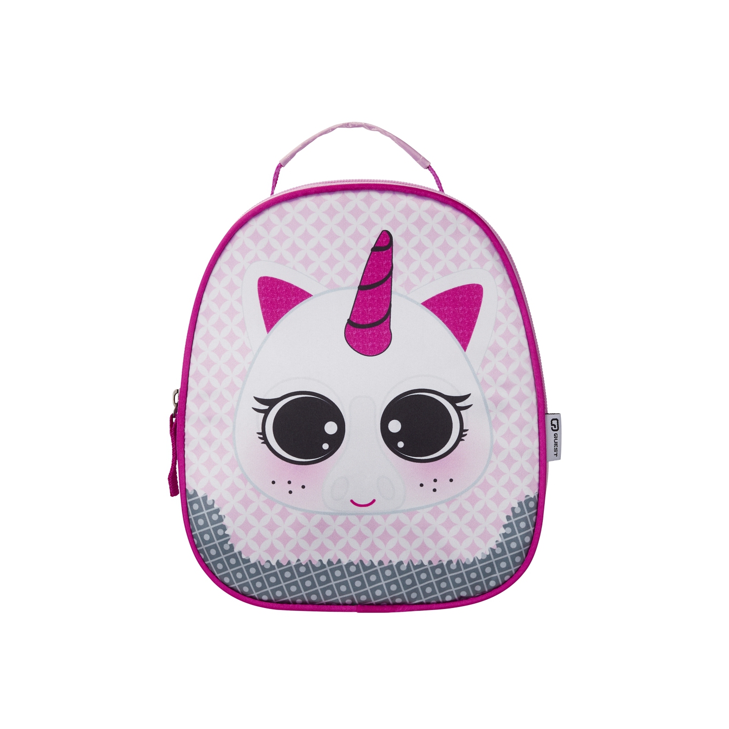 Glacière à lunch en satin avec motif de caticorn de Quest