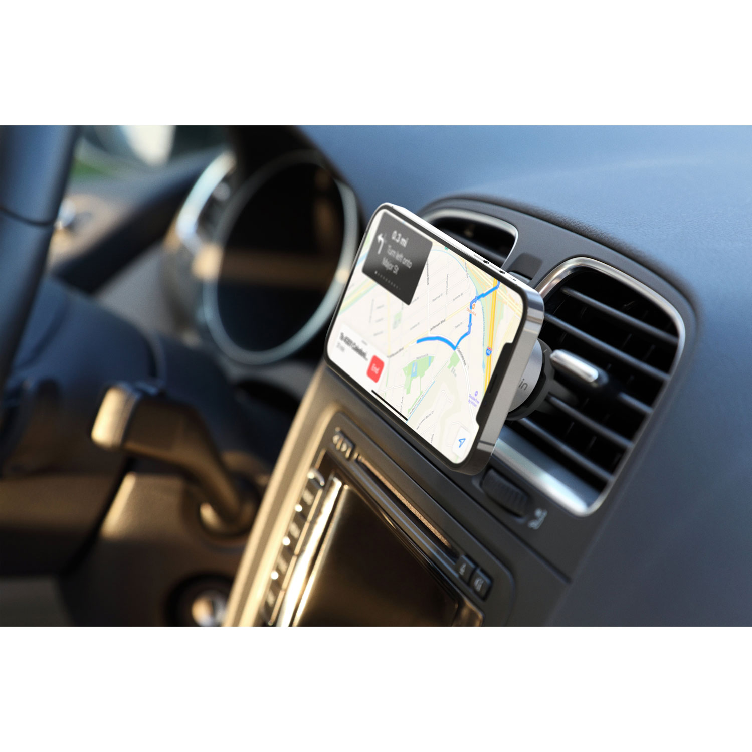 Support MagSafe Vent Mount Pro de Belkin pour iPhone 15/14/13/12 Pro Max, Pro & mini