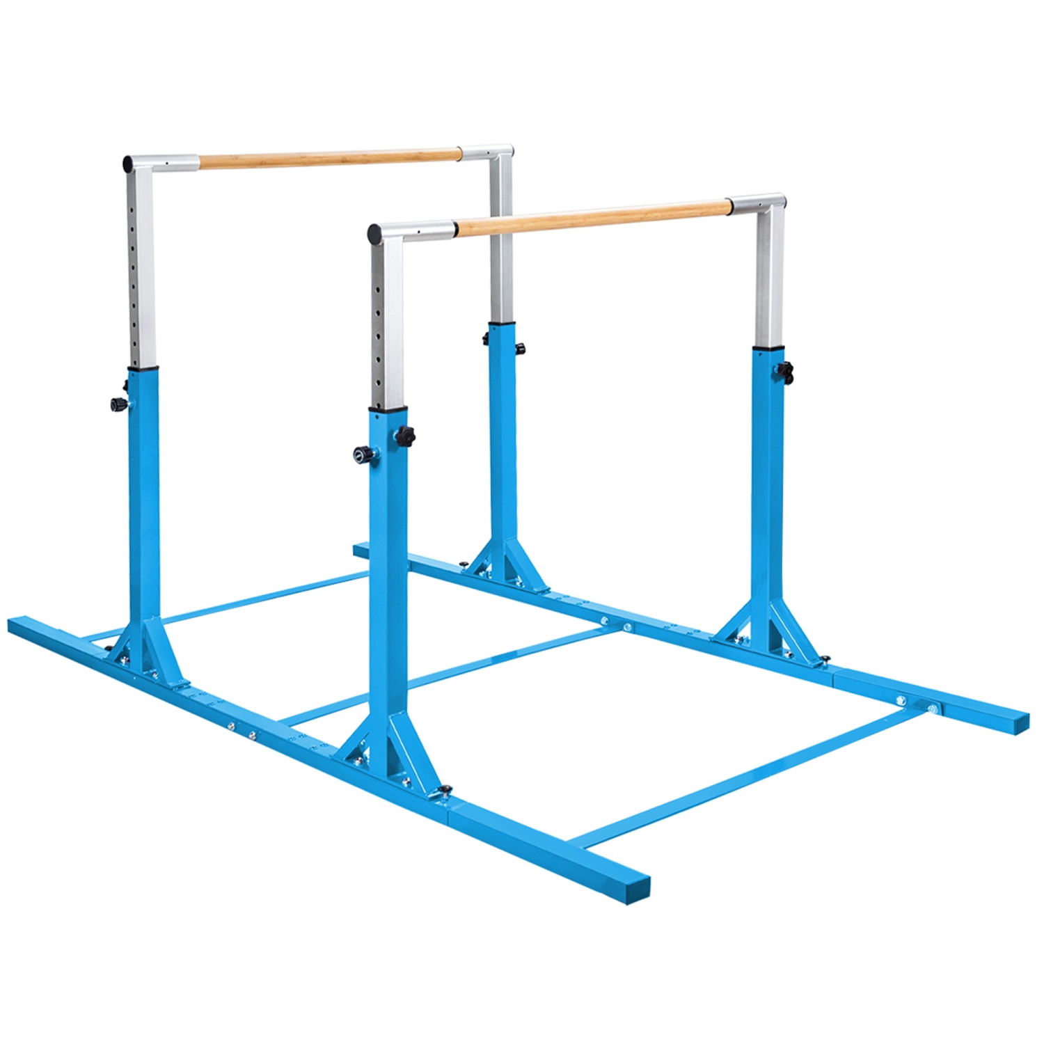 Costway Kids Double Horizontal Bars Gym Home Adjustable