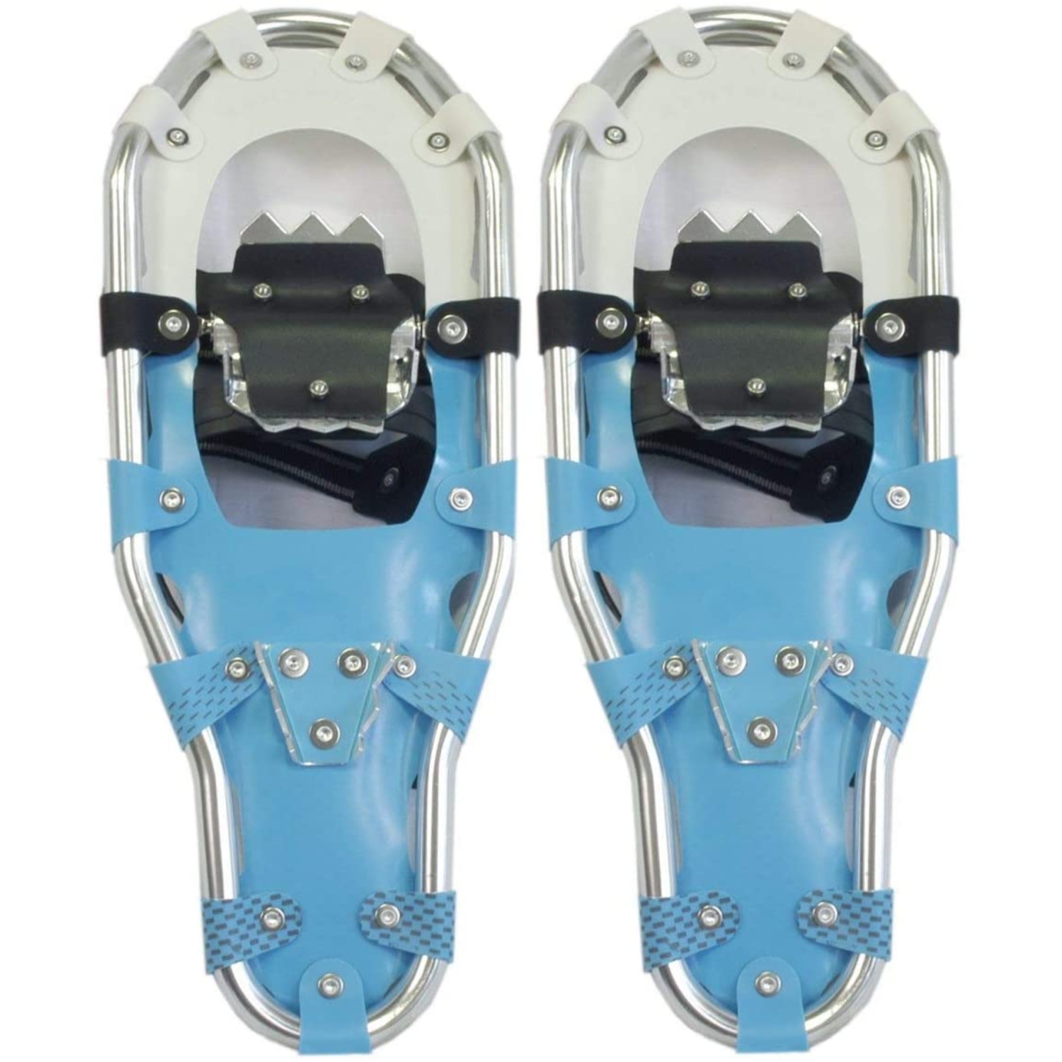 SNOWTREK Aluminum Snowshoes for Youth and Adults, Snow Shoes with Carrying Bag - Size 23
