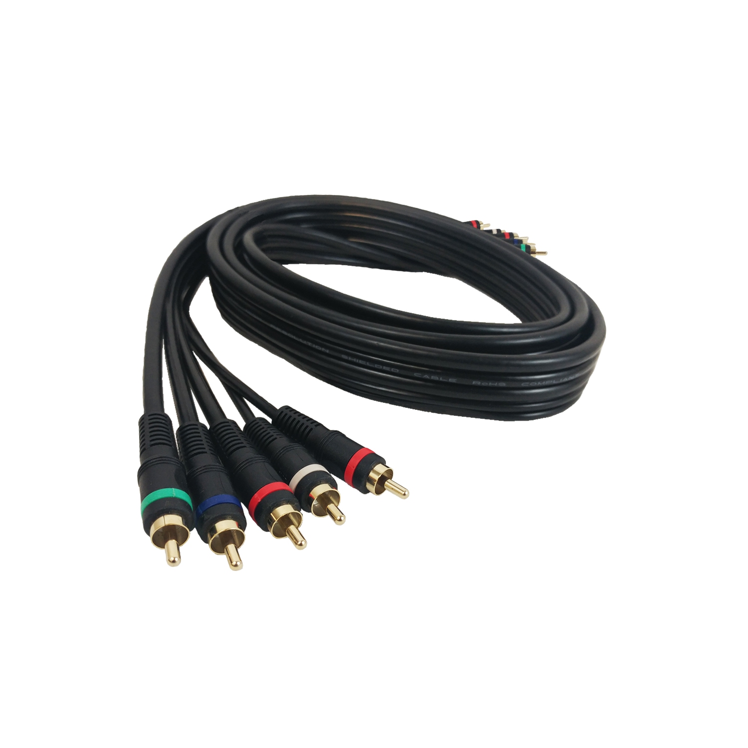 RGB Red/Green/Blue RCA Component Cable/Cord/Wire Video/HDTV/LCD/LED/DVD 12ft 