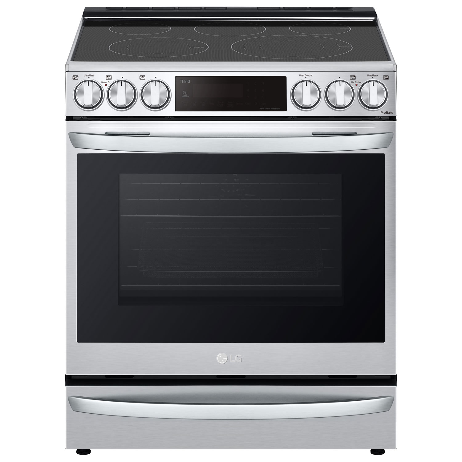 LG 30" 6.3 Cu. Ft. True Convection 5-Element Slide-In Electric Air Fry Range (LSEL6337F) - Stainless