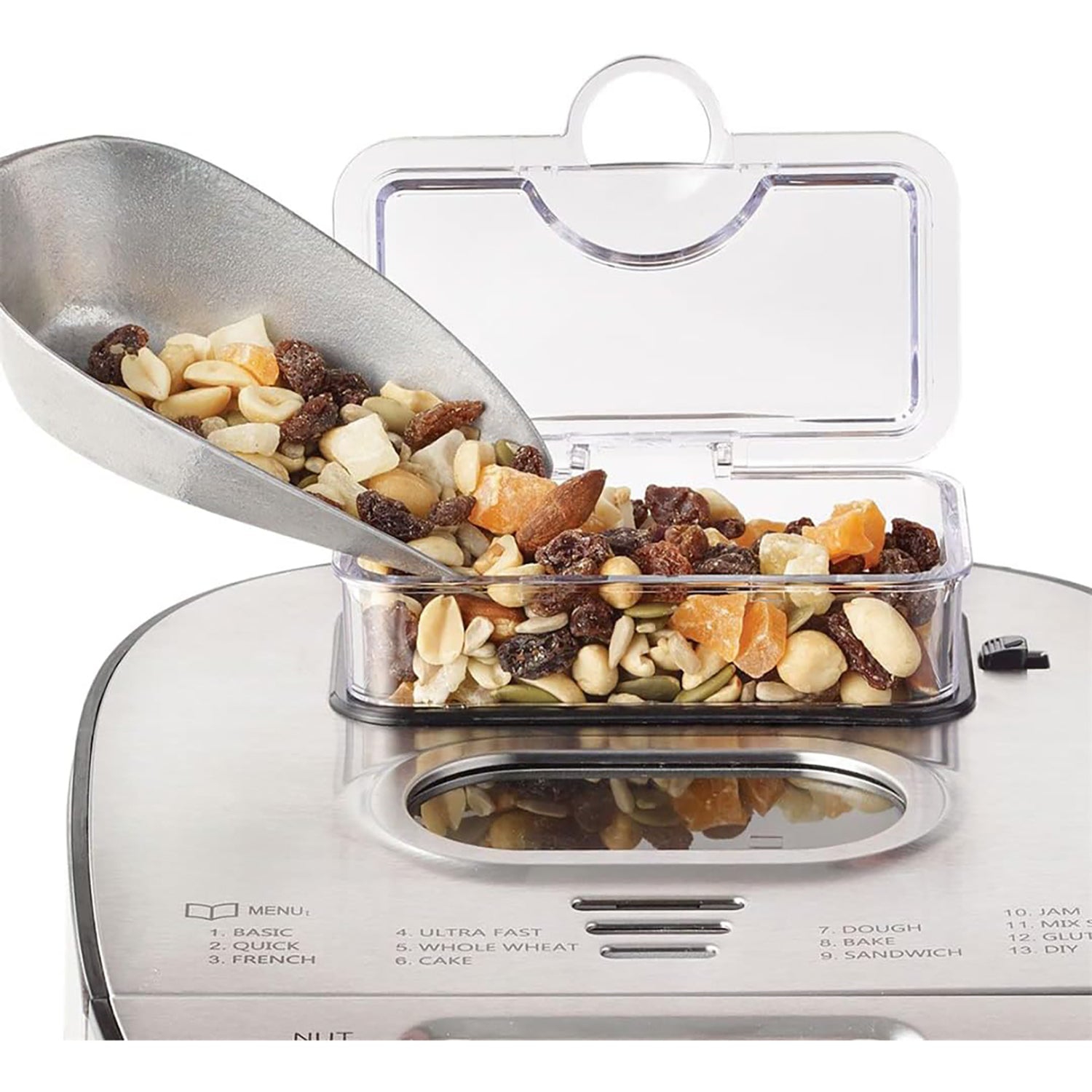 Stafrit - Bread Maker, 13 Baking Options, 1.5 or 2 Pound, 550 Watts, Stainless Steel