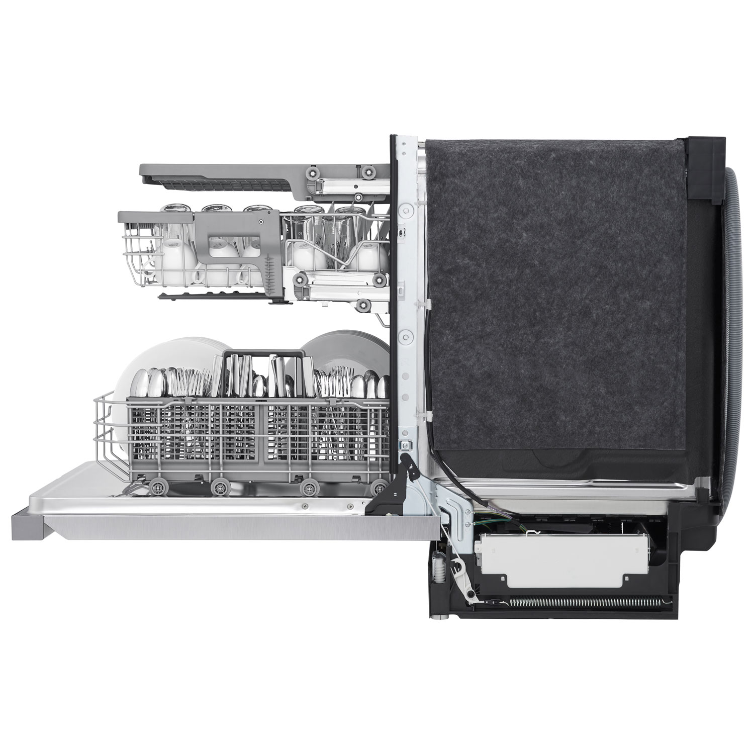 LG 24" 48dB Built-In Dishwasher with Third Rack - Stainless Steel