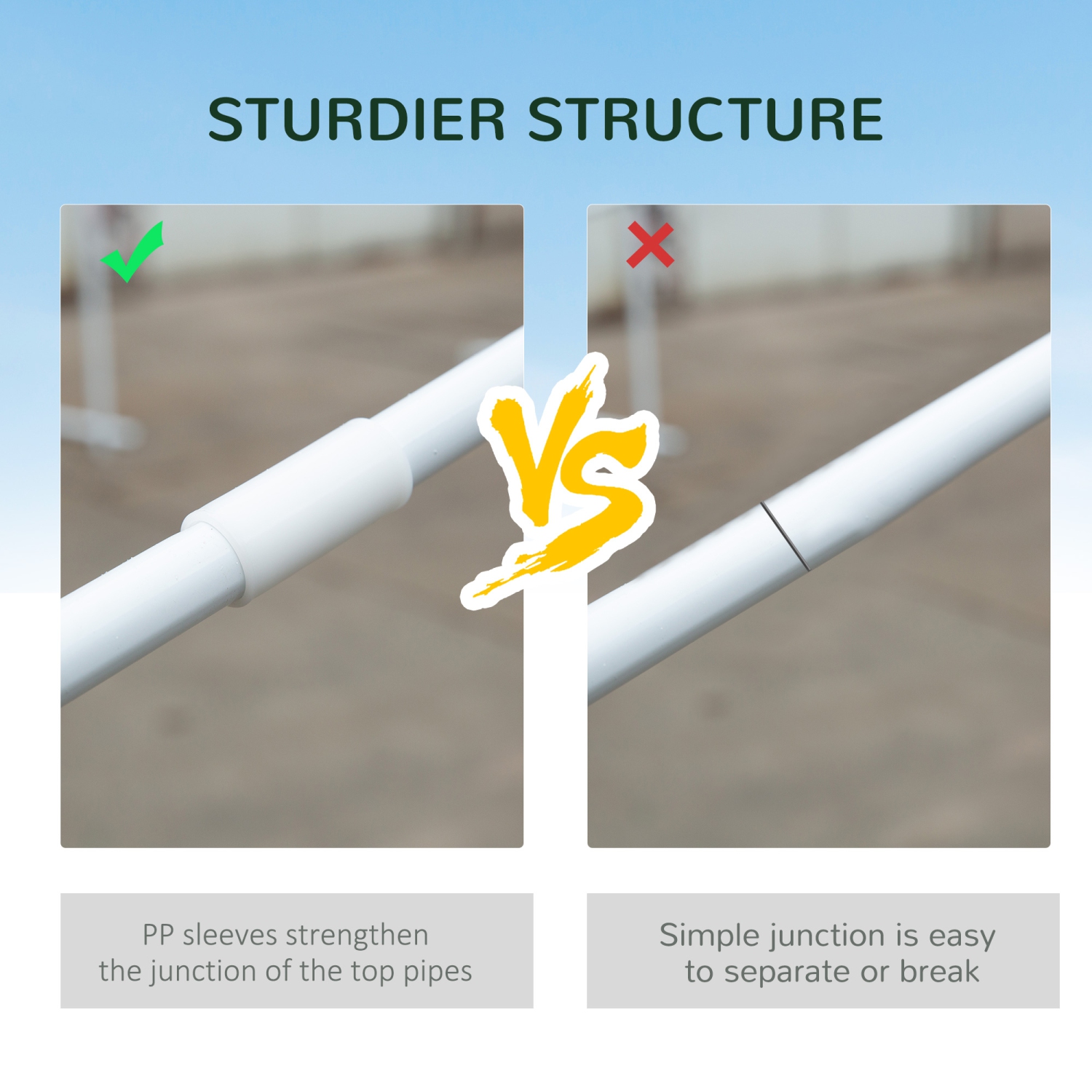 Abri de jardin tente de fête Outsunny, abri de jardin, 19 x x9 pi, pour l'extérieur avec moustiquaire amovible, vert