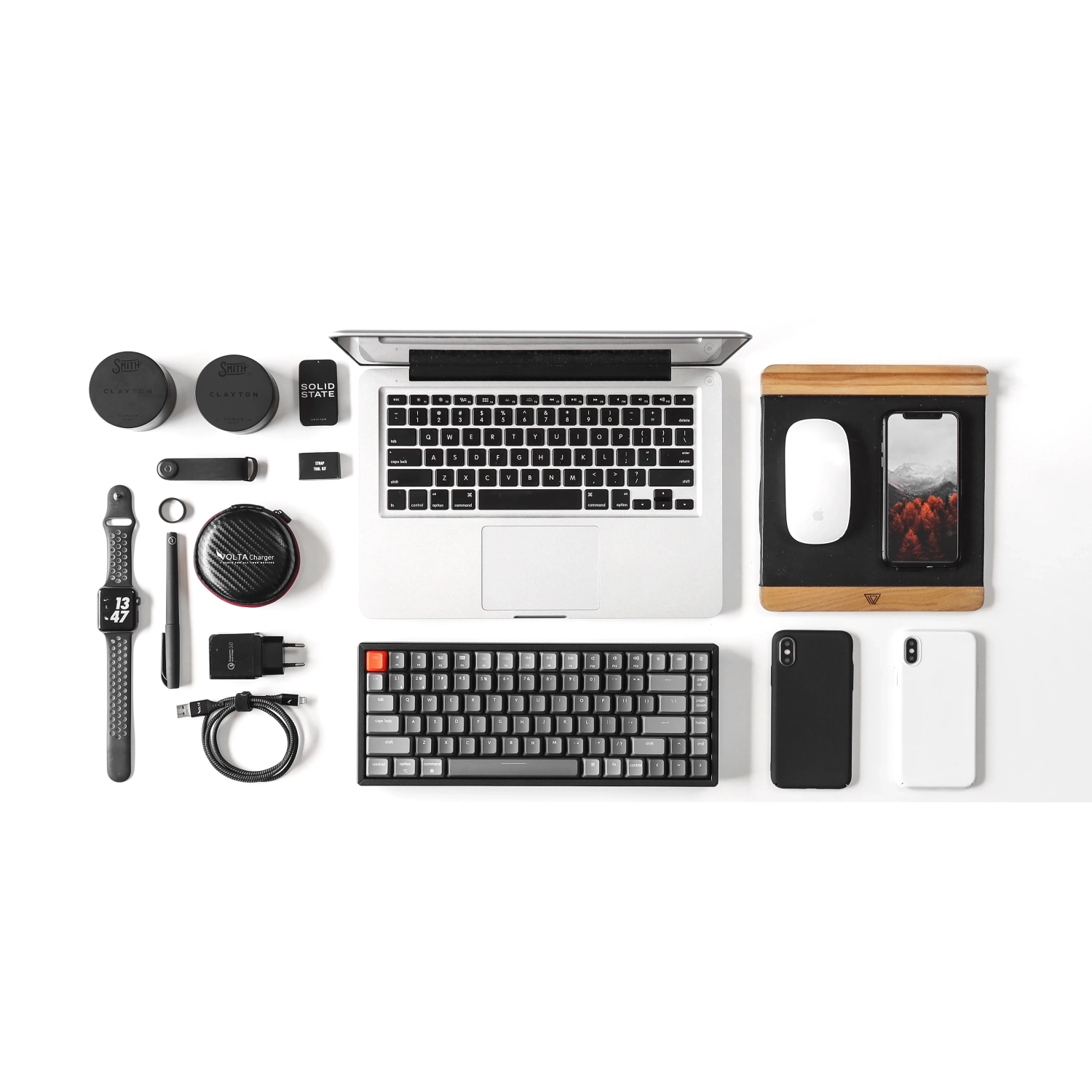 Keychron K2 V2 RGB Wireless Mechanical Gaming Keyboard – 75% Layout, Gateron Red Switches – Compatible with Windows, macOS, Linux & Android, Black