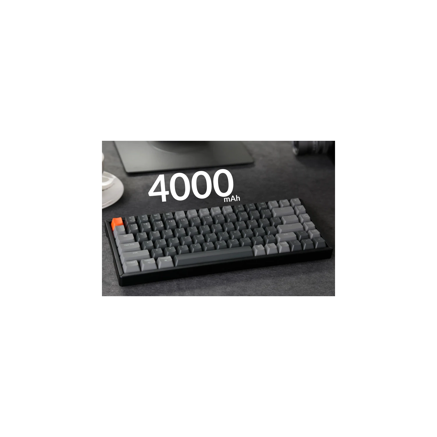 Keychron K2 V2 RGB Wireless Mechanical Gaming Keyboard – 75% Layout, Gateron Red Switches – Compatible with Windows, macOS, Linux & Android, Black