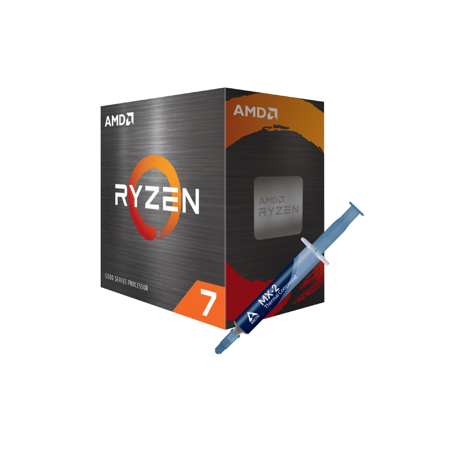 AMD Ryzen 7 5800X 4th Gen 8-core, 16-threads Unlocked Desktop Processor Without Cooler + Arctic MX-2 Thermal Compound 4g