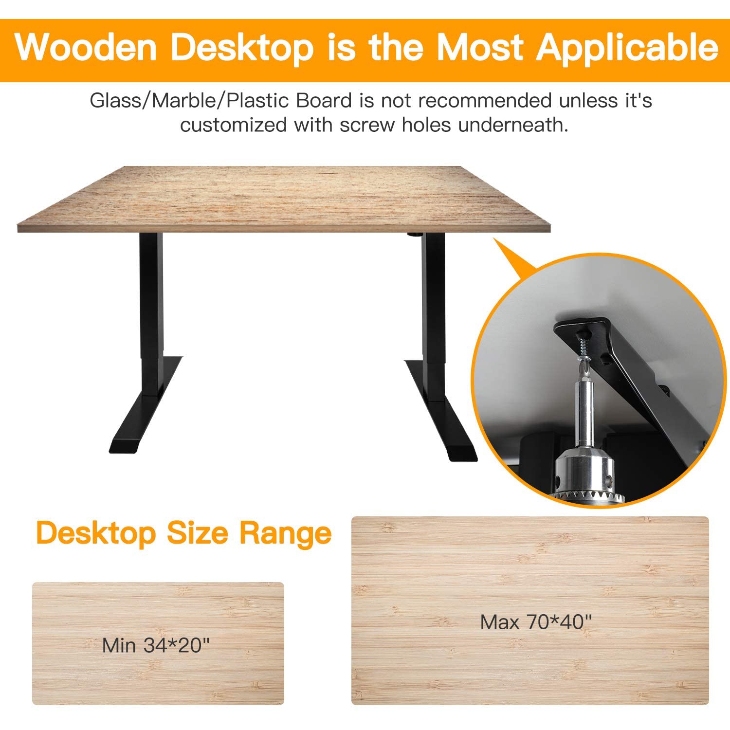 Uplite Electric Stand Up Desk Frame, Height & Width Adjustable Ergonomic Sit Standing Workstation Base, Single Motorized Heavy Duty Table Frame -